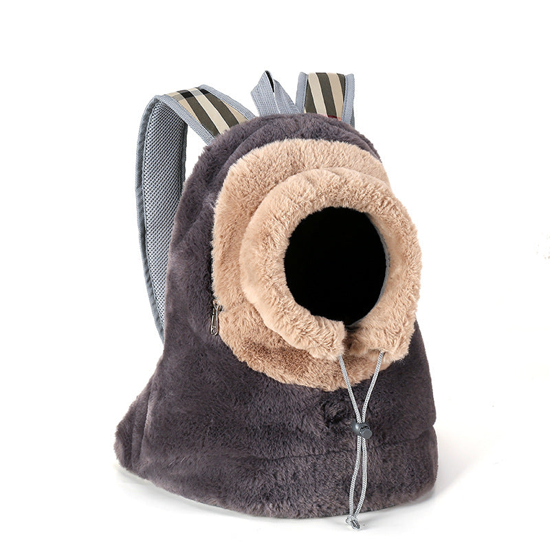 Pet Fashion Plush Portable Chest Backpack: The Ultimate Accessory for Stylish Pet Owners