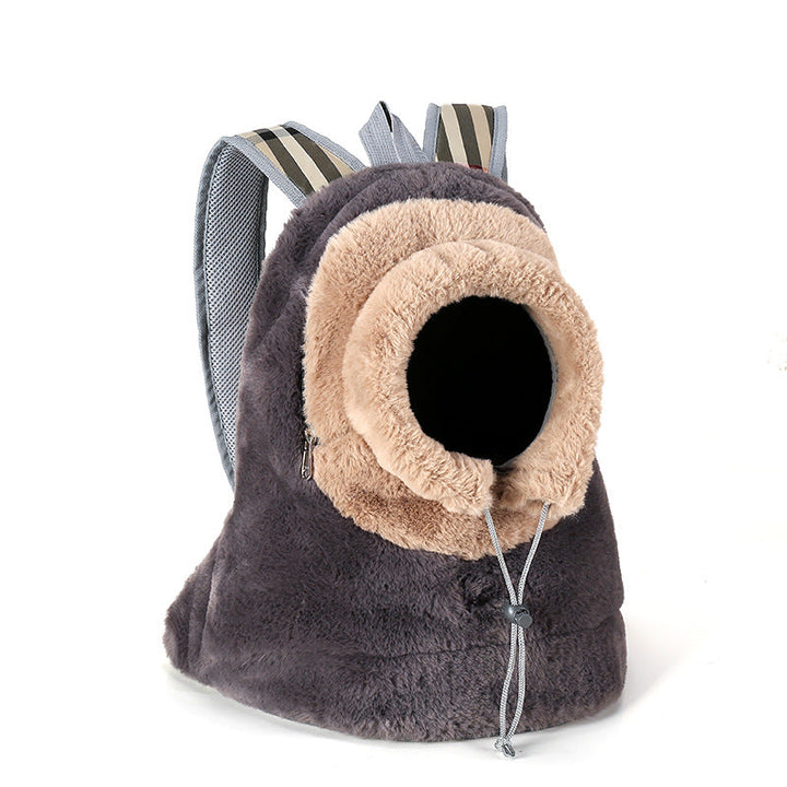 Pet Fashion Plush Portable Chest Backpack: The Ultimate Accessory for Stylish Pet Owners