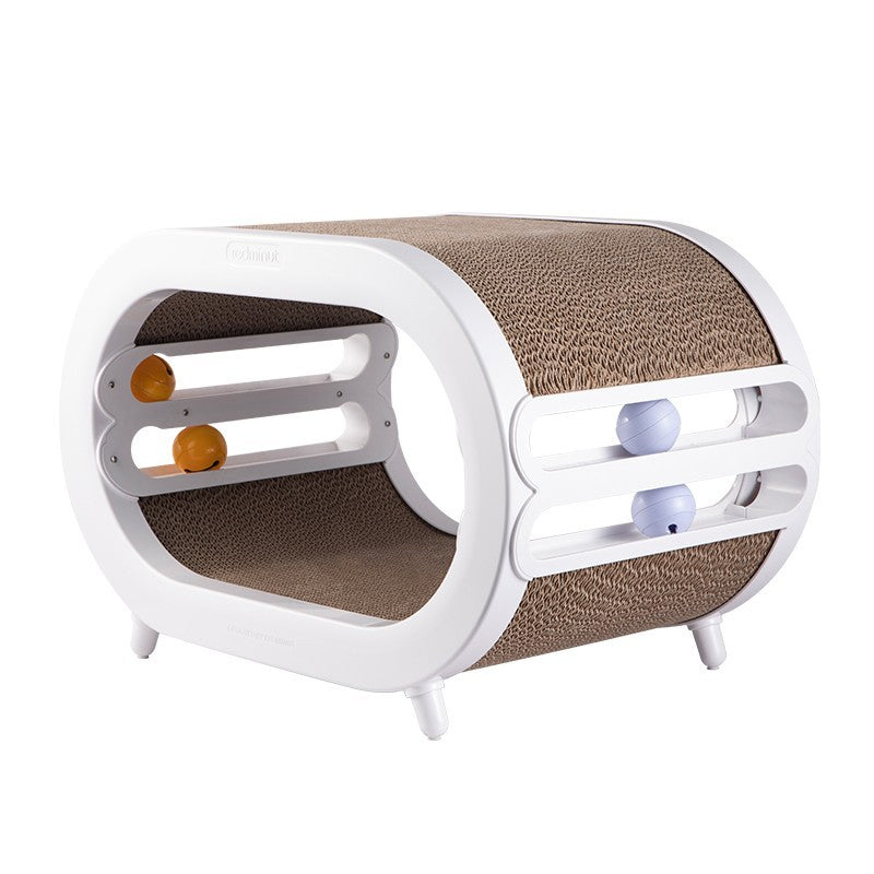 Discover the Cat Scratch Board Nest Villa Chamfer Toys