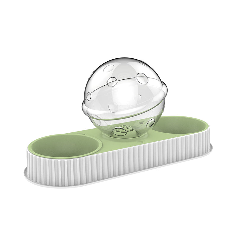 Plastic Pet Feeding Drinkers Cat Automatic Feeder