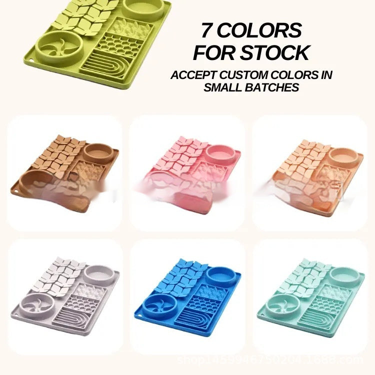 Pet Tableware Slow Food Suction