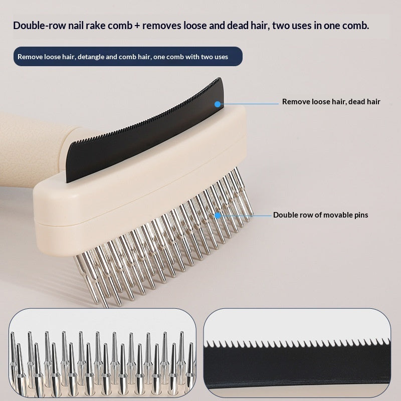 Pet Grooming Brush For Removing Loose