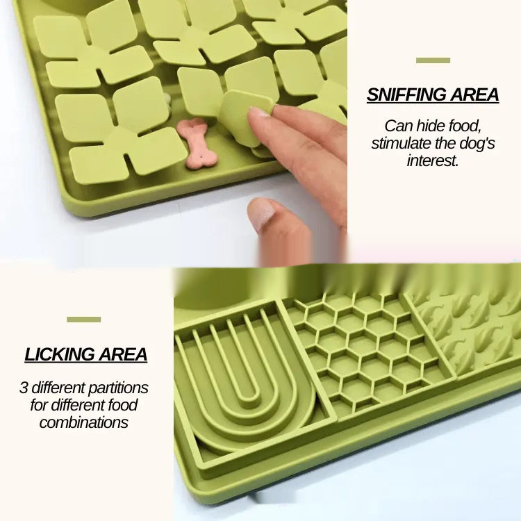 Pet Tableware Slow Food Suction