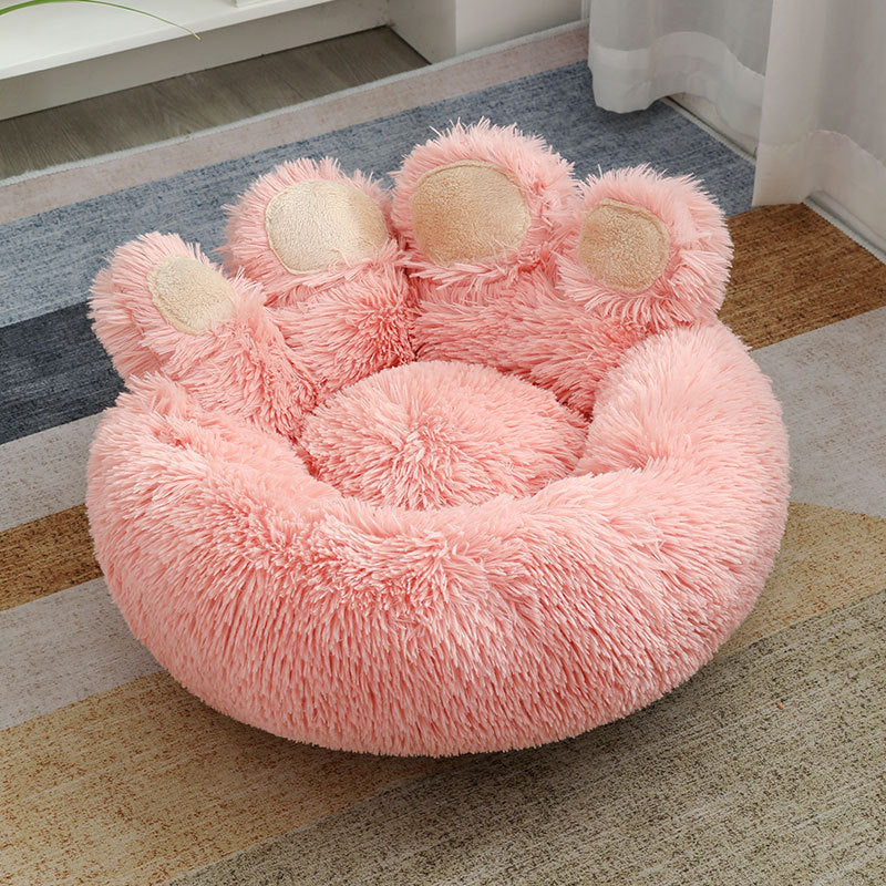 Plush Cathouse Doghouse Pet Bed