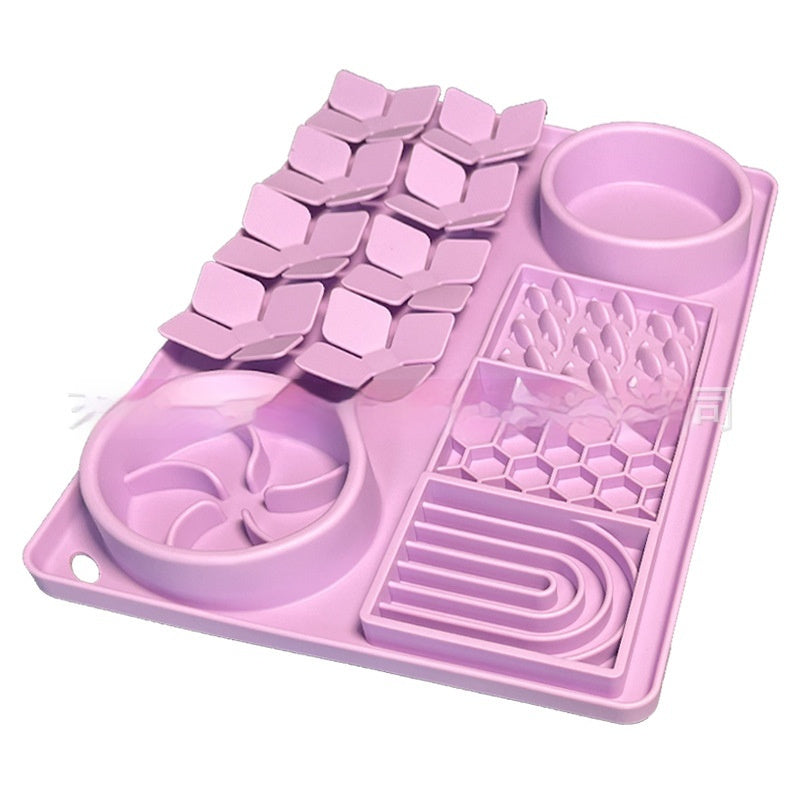 Pet Tableware Slow Food Suction