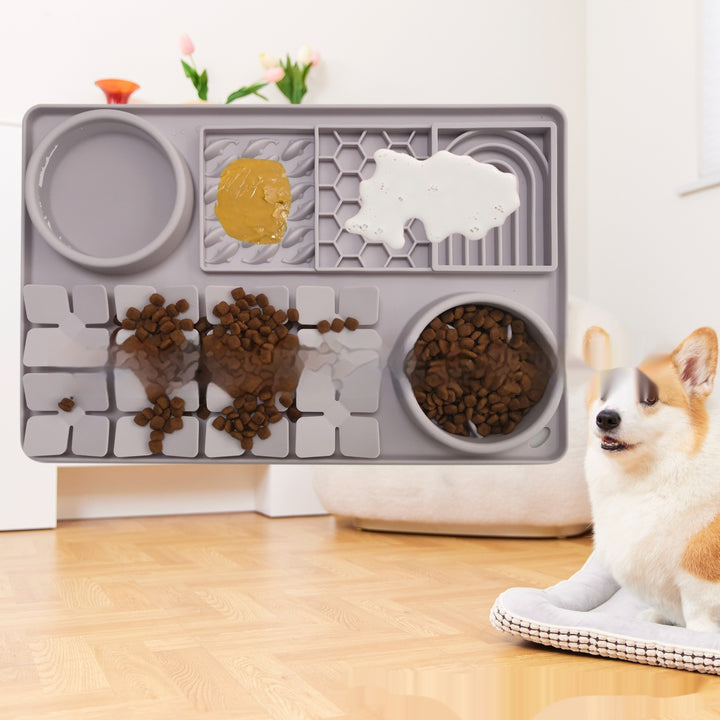 Pet Tableware Slow Food Suction