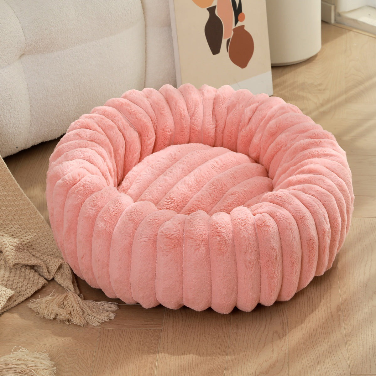 High Weight Pet Nest Straight Rabbit Plush Mat