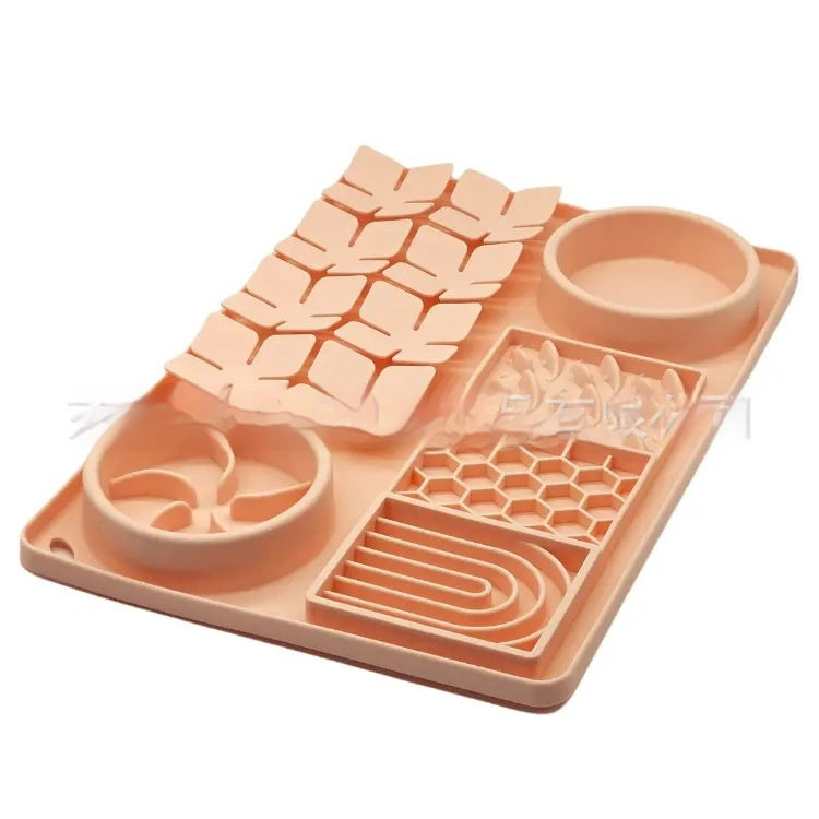 Pet Tableware Slow Food Suction