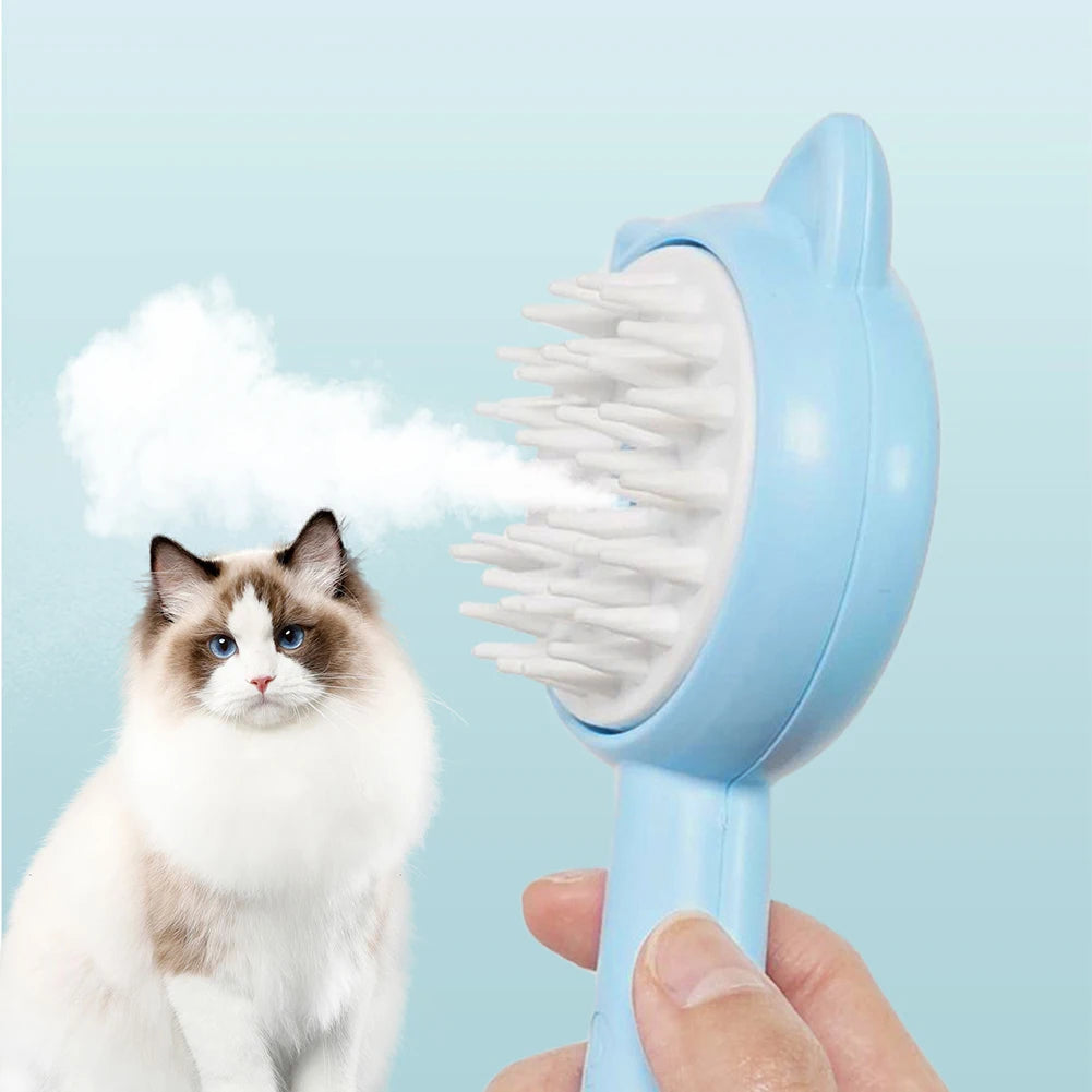 Hair Cleaning Brush With Mist Cat Grooming Brush