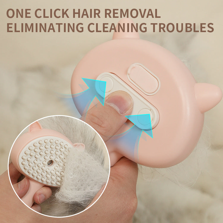 Hair Cleaning Brush With Mist Cat Grooming Brush