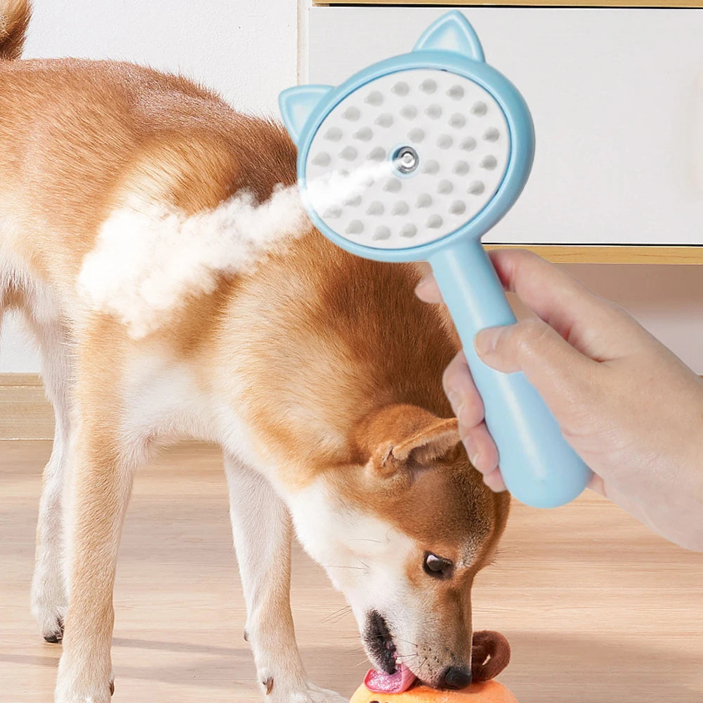 Hair Cleaning Brush With Mist Cat Grooming Brush