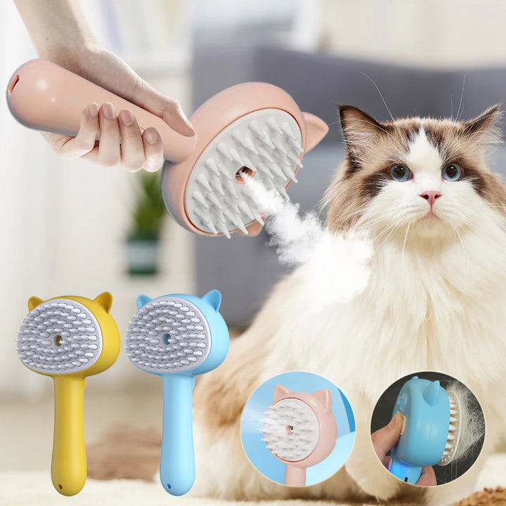 Hair Cleaning Brush With Mist Cat Grooming Brush