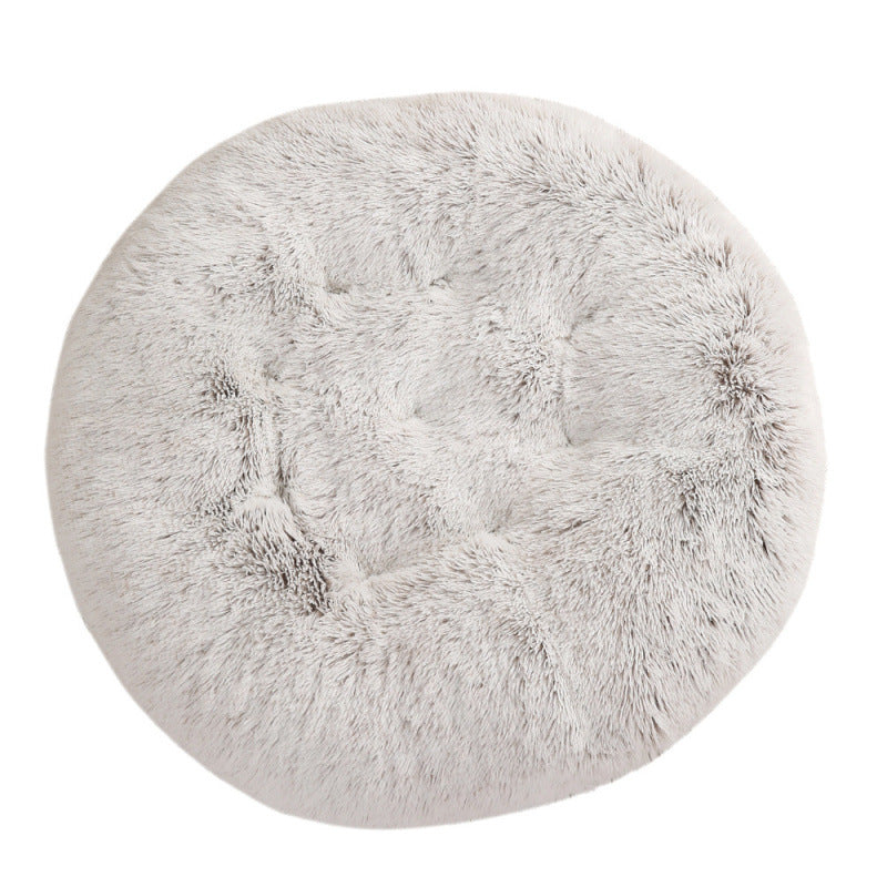 Round Pet Mat Dog Bed Plush Warm
