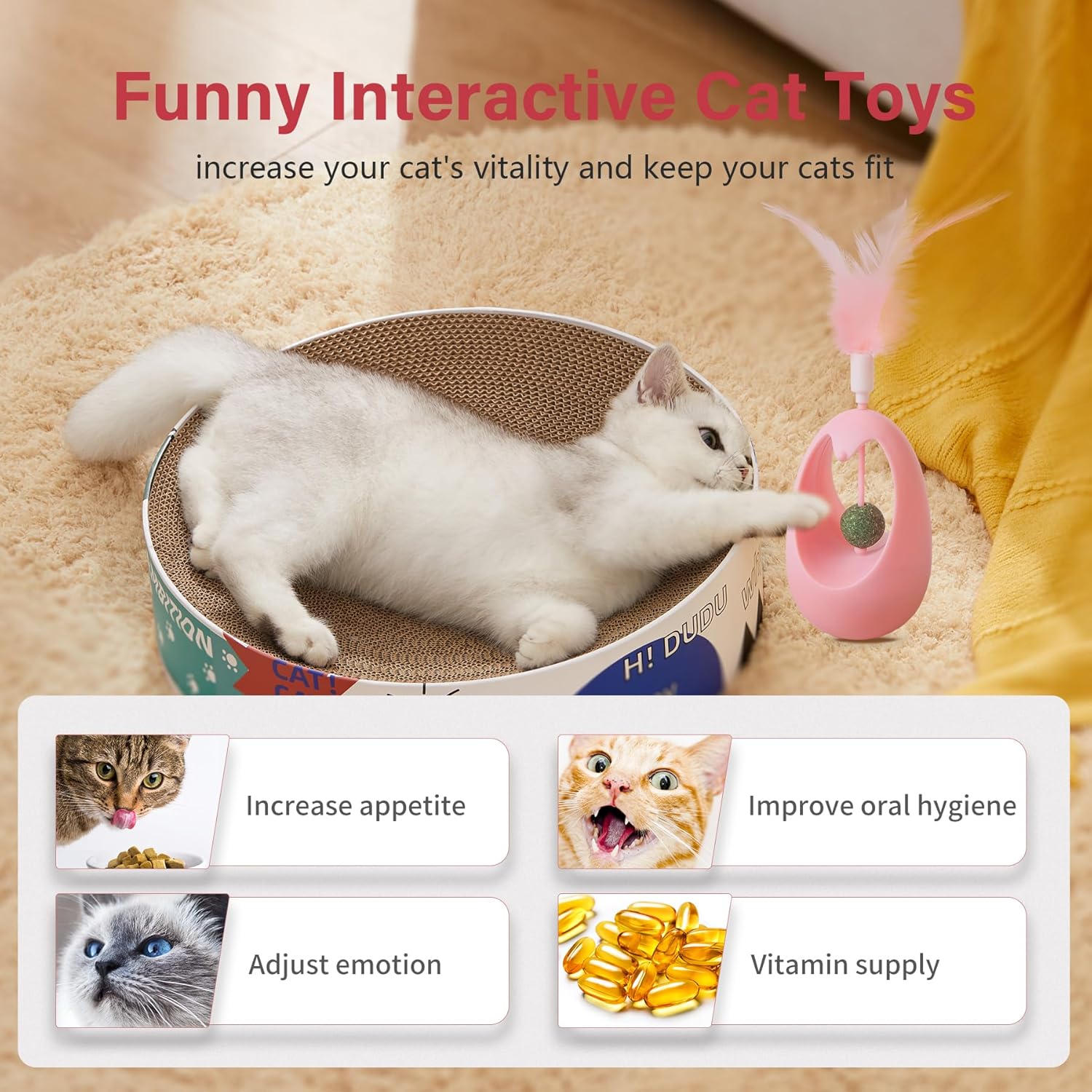 Catnip Toys For Cats Tumbler Cat Toy